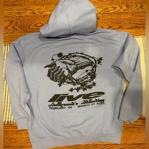 Post Malone Bleeding Live Tour Hoodie Periwinkle Blue / Purple sz. Medium